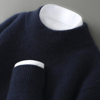 Men's Half-high Collar Thickened Loose Pullover