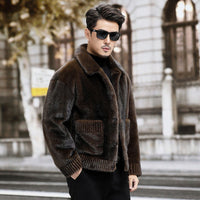 Men's Fur Chenille Coat