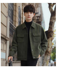 Corduroy Coat Men's Spring And Autumn Korean Fashion