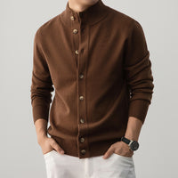Men's Casual Thick Semi-turtleneck Sweater Old Money Style