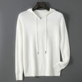 Mens Relaxed-fit Hooded Sweatshirt With Long Sleeves For Casual Wear