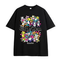 INF Men's Clothing Skateboard Bear Street Printing T-shirt