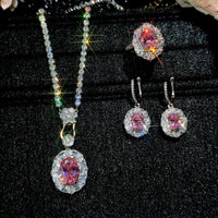 Cherry Blossom Birds Nest Cut Cubic Zirconia Earrings