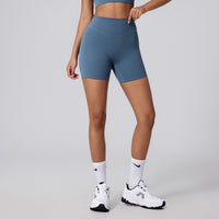 Women's Fashion Nude Feel Anti-curling Yoga Shorts