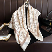 Fashion Printed Silk Scarf Twill Silk High Quality Square Scarf