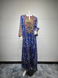 Fashion Mesh Embroidery Patchwork Womens Dress