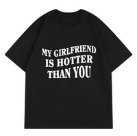 Mens T-shirt With English Letter Print