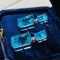 European And American Style Retro Emerald Earrings