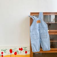 New Children's Overalls Western Style Loose Denim