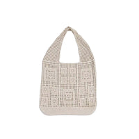 All-matching Solid Color Knitted Shoulder Bag
