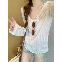 Womens Sheer Loose-fitting Sun-protective Tunic
