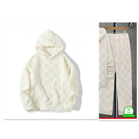 European Size Large Plaid Hooded Loose Sweater
