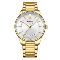 Mens Round Large-Dial Waterproof Watch