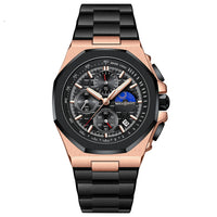 Sun Moon Star Multi-function Waterproof Watch Men