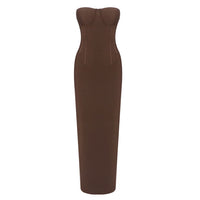 Strapless Womens Stretchy One-Piece Dress Bandage Skirt