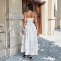 Womens Elegant And Fashionable Ruched Waistband Slim-fit Slip Dress