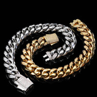 European And American Hip-hop Stainless Steel Cuban Chain