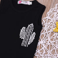 Children's Clothing Sleeveless For Boy Cactus Letter Two-piece Set