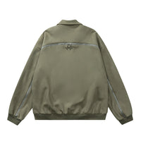 Letter Embroidered Pilot Jacket