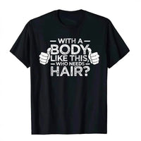 Plus Size Men's Cotton Short-sleeved Summer English Letter Printed T-shirt Top Men