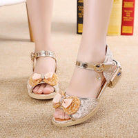 New Children's Shoes Bow Sandals Korean Version