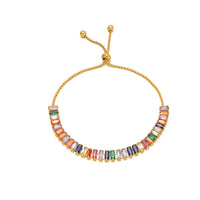 Single-sided Zircon-studded Chain Pearl Bracelet