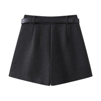 Fashionable Woolen Suit Shorts For Women