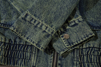 American Style Old Gradient Color Denim Jacket