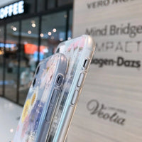Ins Real Flower Dried Flower Glue Mobile Phone Case Soft Shell Protective Cover