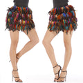 Feather Skirt Stage Wear Irregular Skirt
