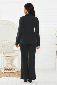 European-style Solid-color Suit Professional Attire For Women