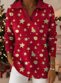 Christmas Red Gilding Without Button Starlight And Small Tree Full Of Festive Atmosphere