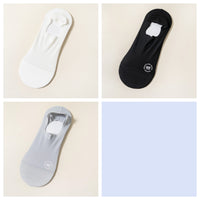 Men's Spring And Summer Ice Silk Cool Feeling Men's Invisible Socks Cotton Bottom