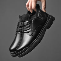 Fashion Round Toe Thick-soled PU Men's Shoes