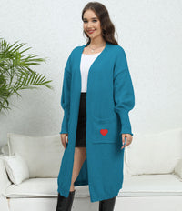 Women's Loose And Lazy Style Love Sweater Cardigan