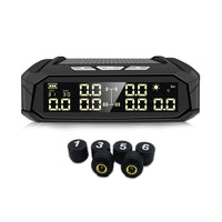 Solar External Tire Pressure Monitor 6 Tire RV Trucks
