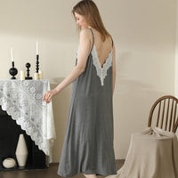 Backless Modal Nightdress Women's Midi Dress