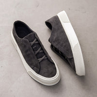 New Fashion Brand Breathable Low Top Slip-on Board Shoes Men's Suede Casual Shoes