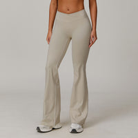 High Waist Running Sports And Leisure Skinny Versatile Bell-bottom Pants Women
