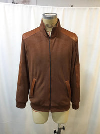 Men's Clothing Velvet Stand Collar Casual Sweatshirt