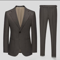 Italian Naples Men's Business Formal Casual Suit