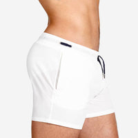 Mesh Lining Swimming Sports And Fitness Shorts