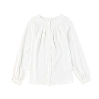 Thin Casual All-match Solid Color Shirt For Women Summer New
