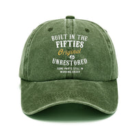 Washed Cotton Printed Distressed Vintage Dad Men's Baseball Cap