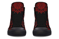 Printed Couple High Top Canvas Shoes