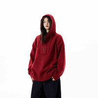 Hooded Sweater Women's Loose Sweater Coat