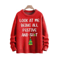 New Casual Fashion 3D Printed Christmas Printed Sweater