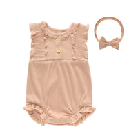 New Stripe Pit Sleeveless Lace One Piece Sweetheart Headknot