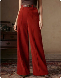 Autumn Draped Retro Corduroy Wide-leg Pants