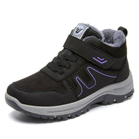 Womens Cotton Snow Boots With Velcro For Winter On Snowy Terrain